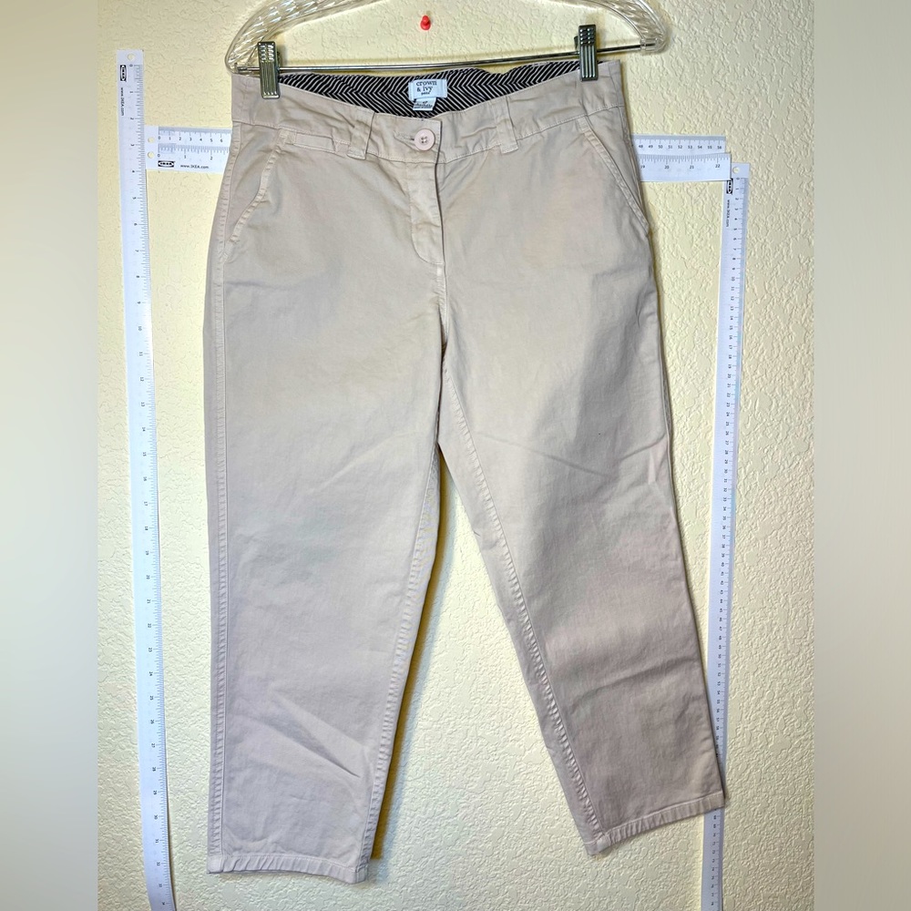 Crown & Ivy Cream Charlotte Pants Size 4P